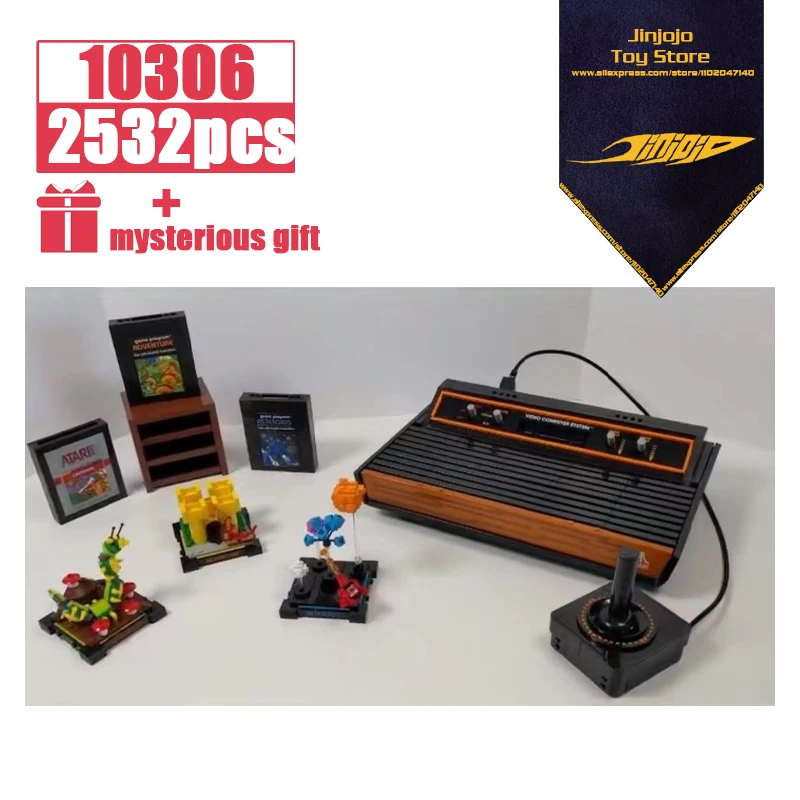 

2022 NEW 2532pcs Console Video Computer System Icons Model Building Kit blocks Bricks Game Set Toys For Children Gift 10306
