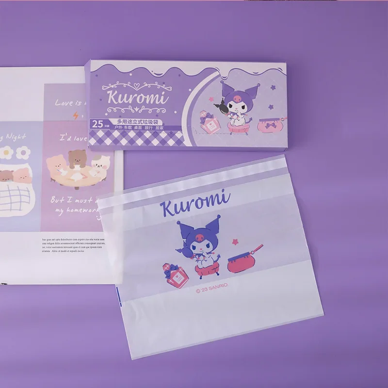 Ручной раздатчик для мусорных пакетов Kuromi вертикальный настольный мешок мусора