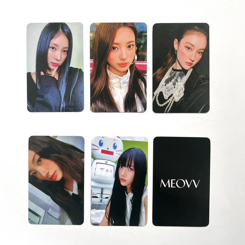 5 шт. Kpop MEOVV Merch Alnum фотокарта Анна Норин Газон Суин ЛОМО карты двухсторонняя карта