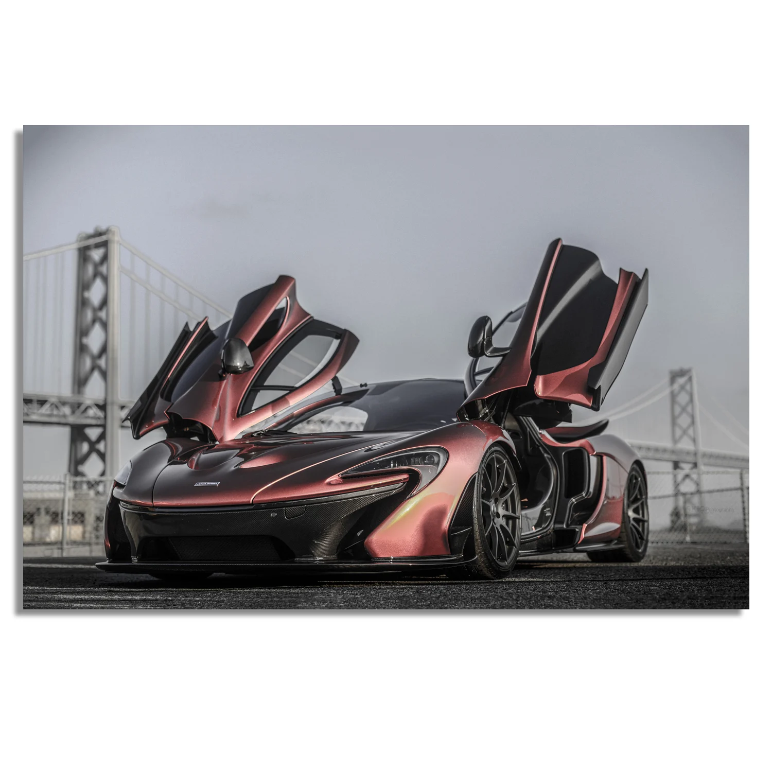 Supercar Mclaren Doors Up Wallpaper Canvas Painting Unframe Wall Art Posters and Prints Modern Home Room Decorations |