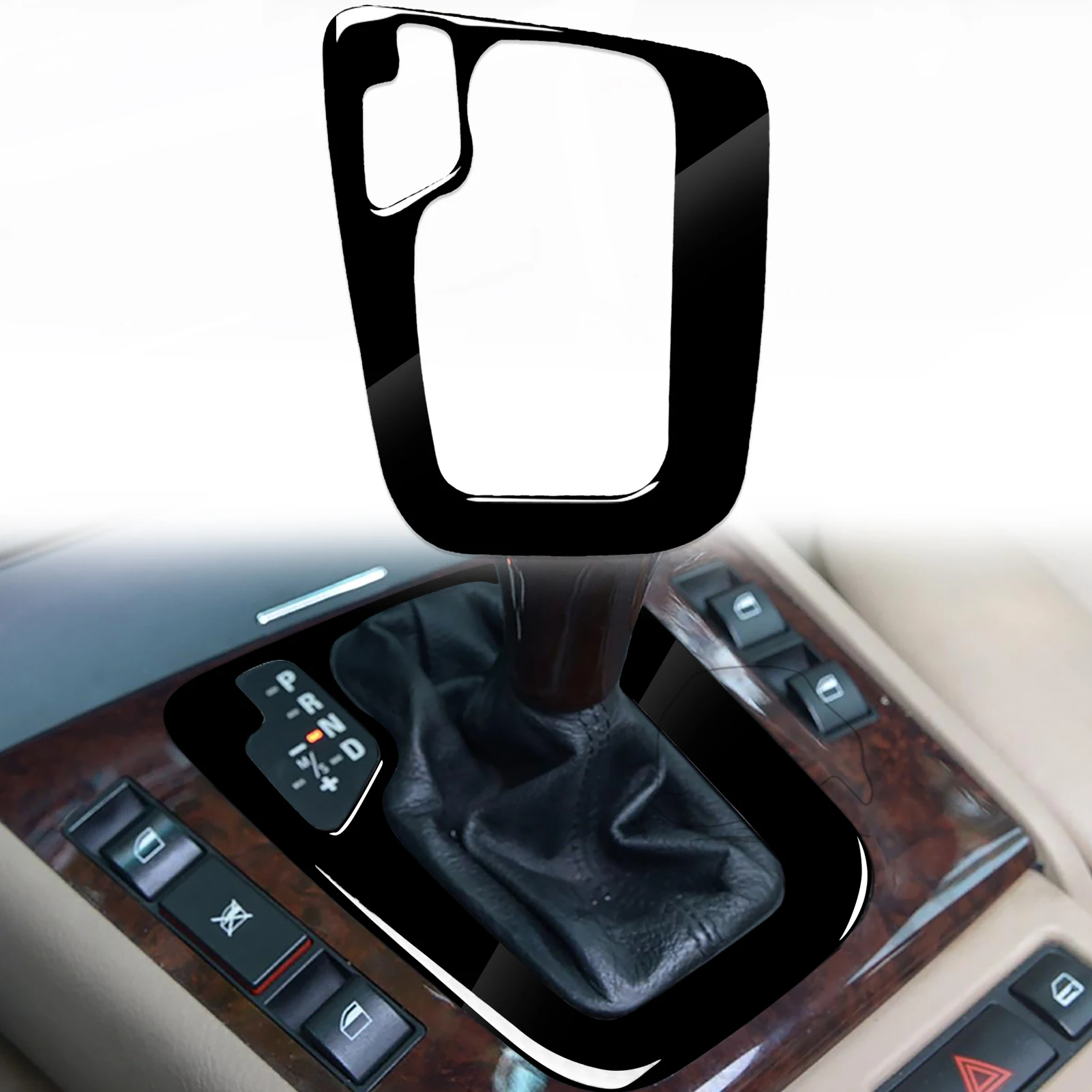 

Аксессуары для BMW 3 серии E46 1998-2005, автомобильное пианино, черное внутреннее переключение рамы, панель переключения передач, крышка, отделка, наклейка