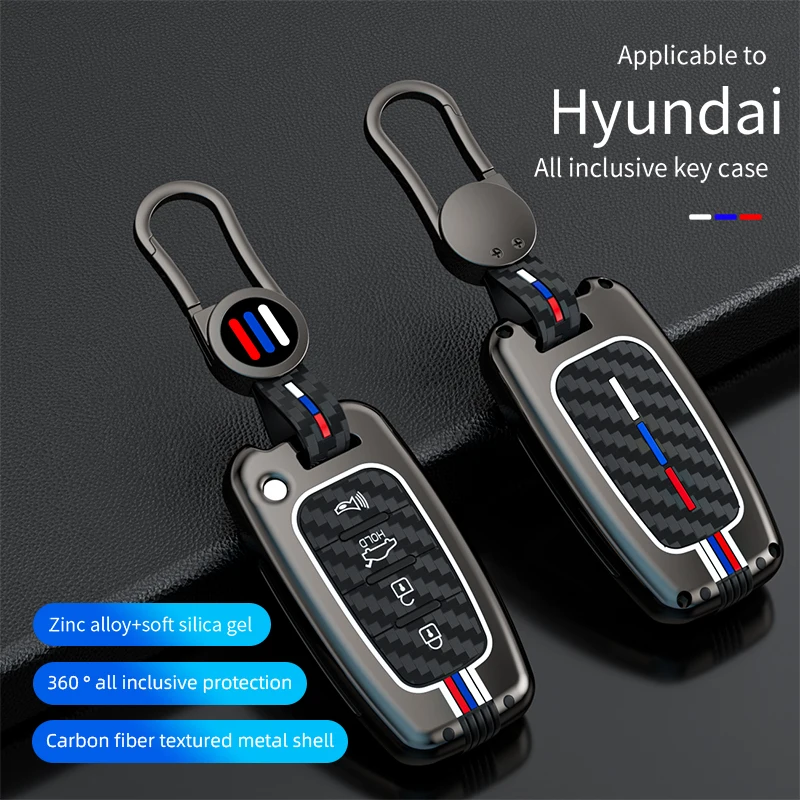 

Чехол для автомобильного ключа из сплава, чехол для Hyundai IX35 Sonata 8, Kia Forte Rio 3 K2 K3 K5 Sportage, аксессуары для автомобиля