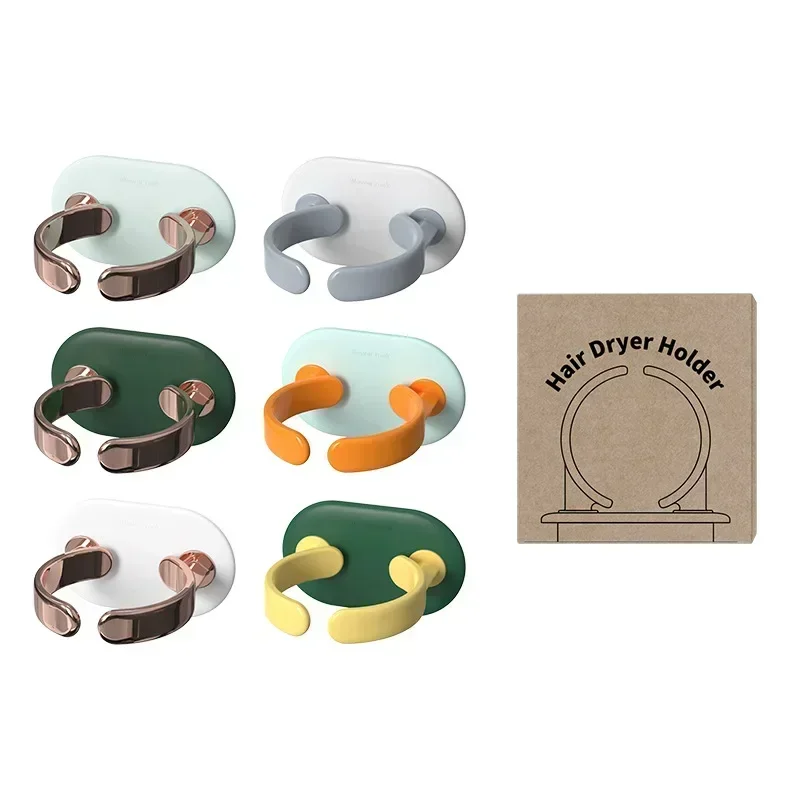 Настенный держатель для фена регулируемый полка хранения вентилятора без