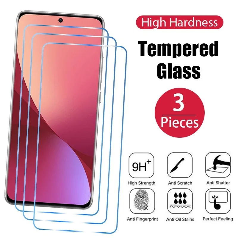 

3PCS Screen Protector for Xiaomi Mi 11 10 10T Lite 11T 9T Pro A3 Protective Glass for Poco F3 F2 M3 X3 NFC X4 GT 5G C31 Glass