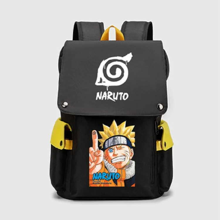 

Anime Cartoon NARUTO Flip School Bag Creative Kawaii Student Large-capacity Backpack Birthday Gift
