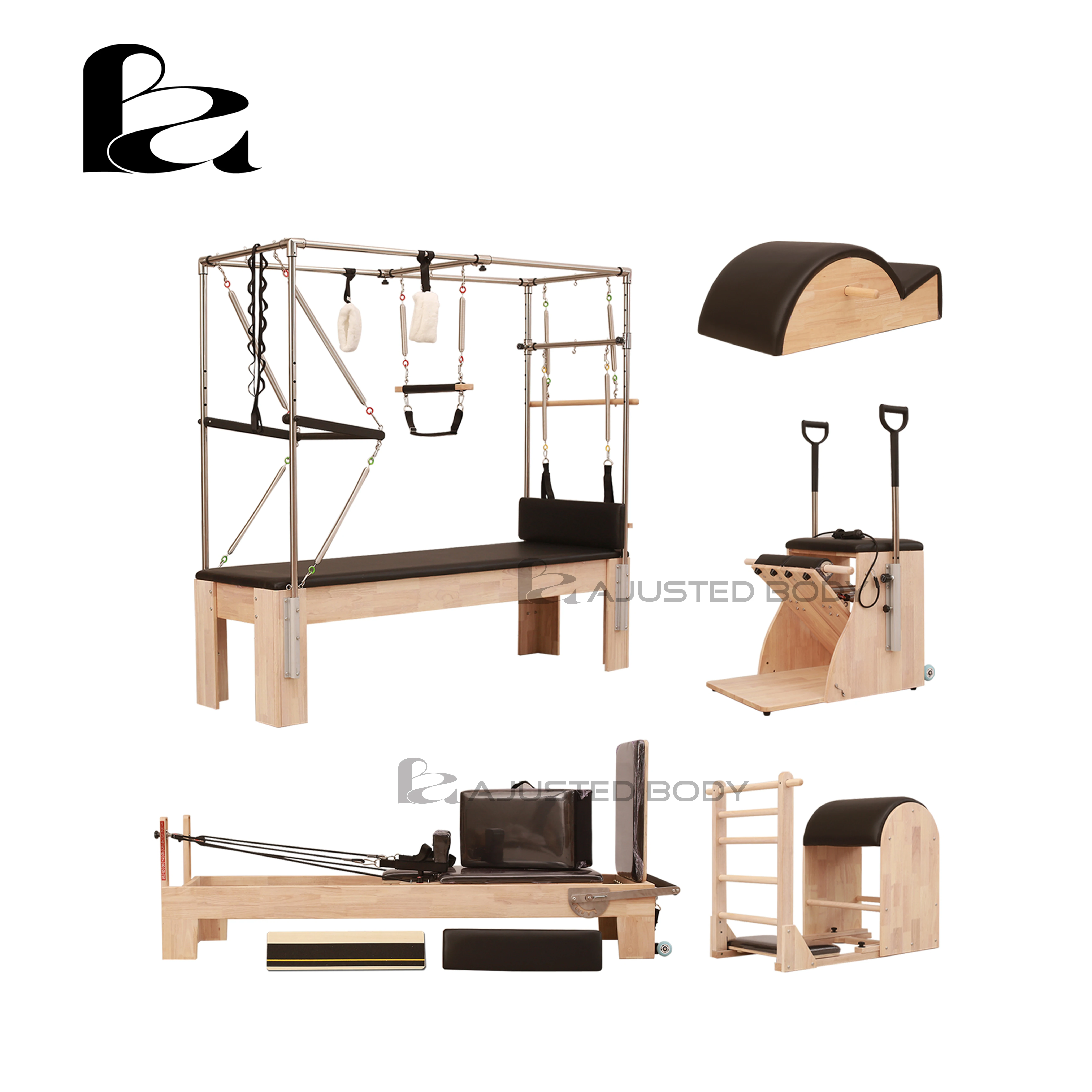 

Wood Equipment Balance Machine Oak Trapeze Table Cadillac Pilates Reformer Chair Barrel