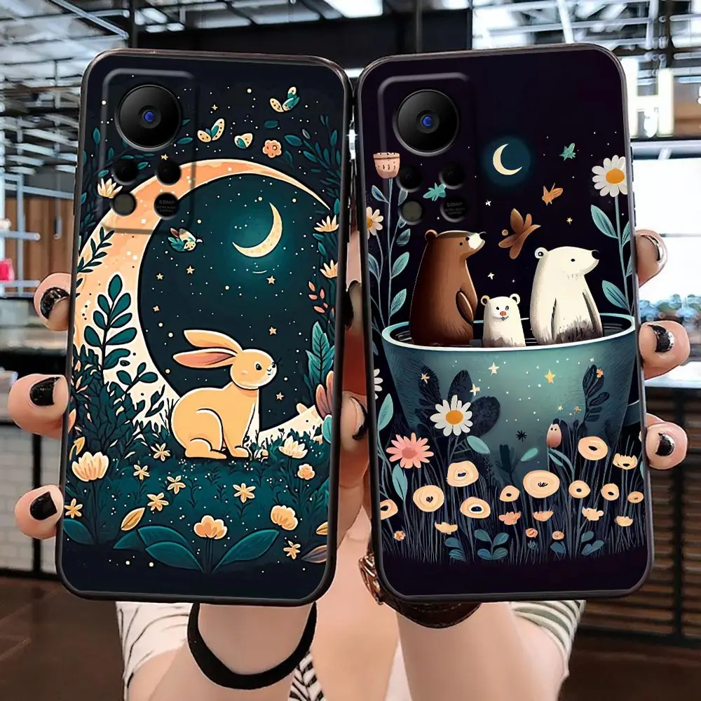 

Case For Infinix TECNO SPARK 7 6 Air Go 5 Pro HOT 20 20I 20S 5G 12 12I 11 11S 10 10I 10S Play Case Fashion Cute Cartoon Animals
