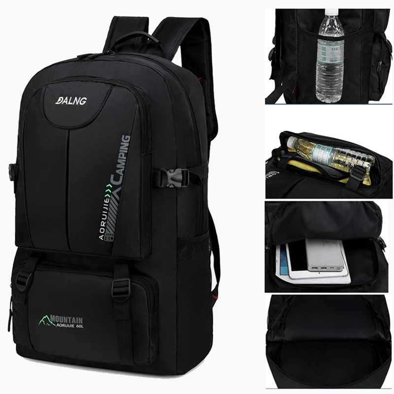 

Школьный рюкзак для кемпинга, пешего туризма, рыбалки, мужской рюкзак для спорта на открытом воздухе, мужской женский рюкзак для альпинизма и путешествий унисекс