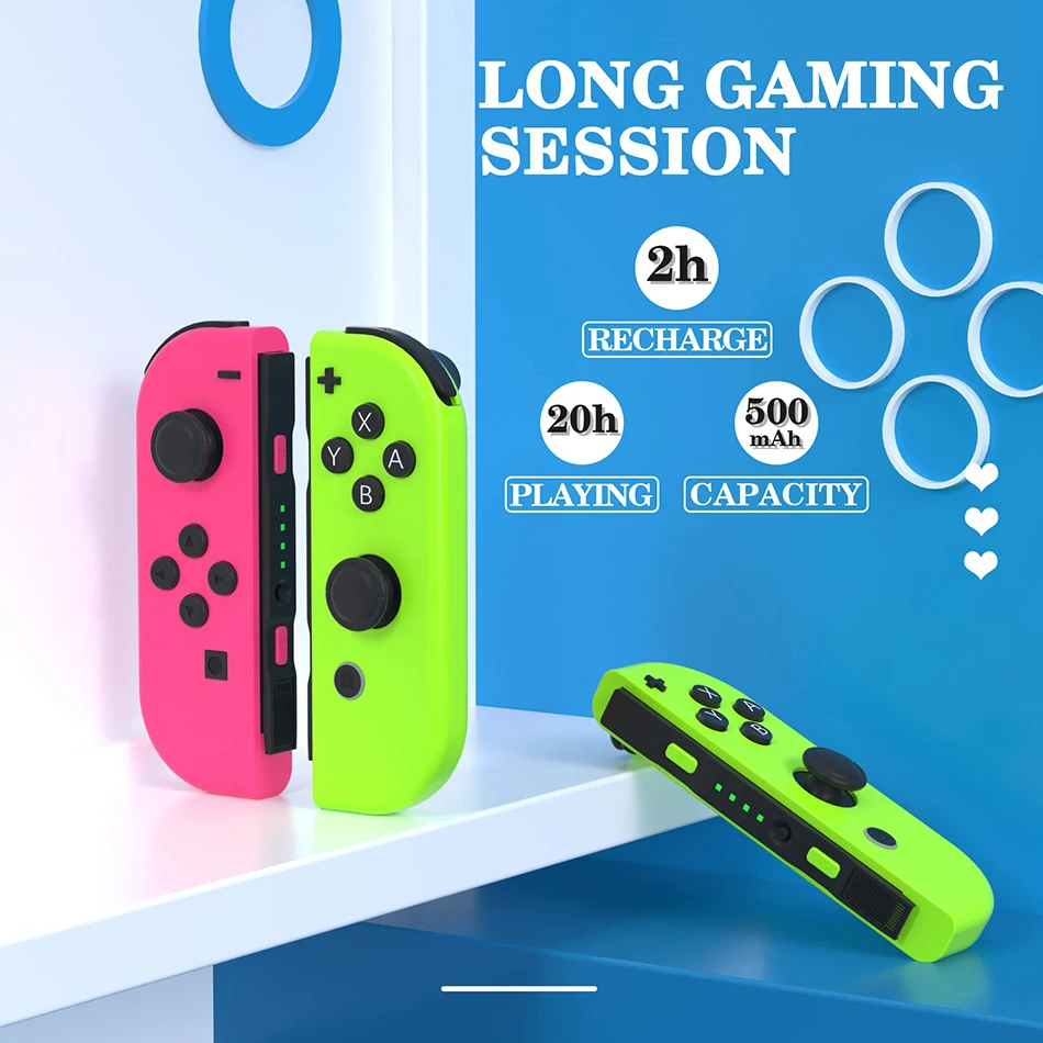Wireless Switch Controller Joys Con Gamepad For Switch Control With Straps Dual Vibration Joysticks For Switch Joypad