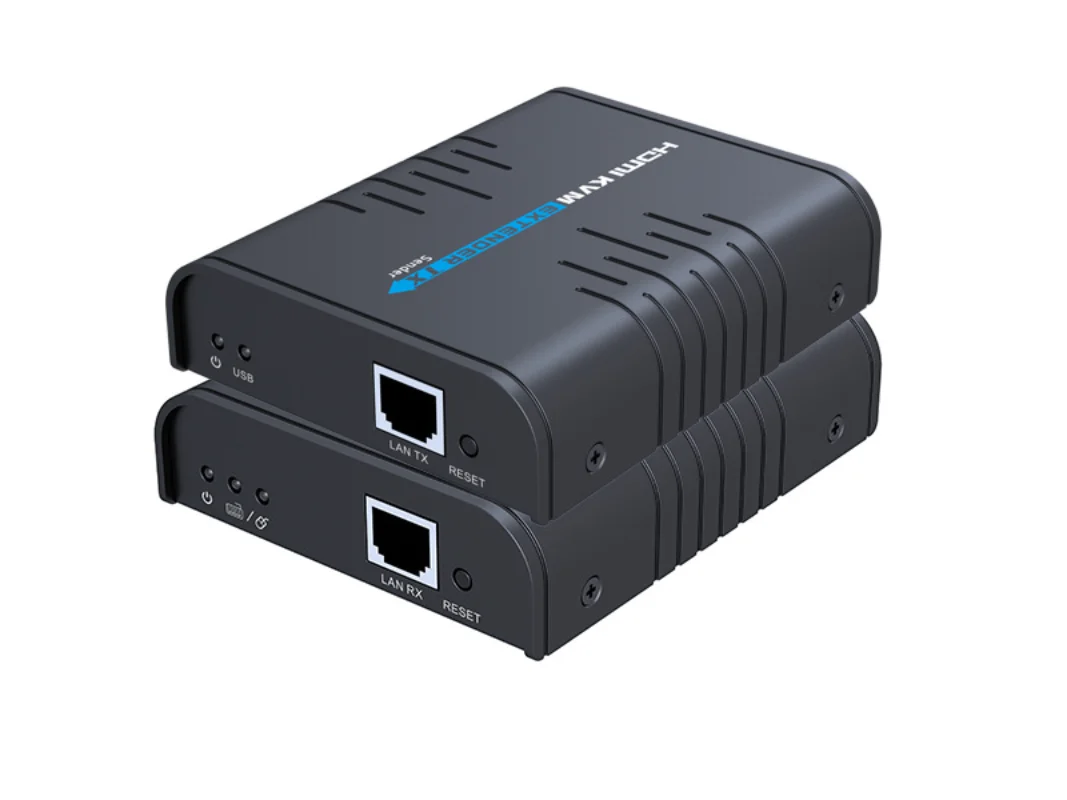 

Langkuan LKV373KVM HDMI KVM Network Cable Extender with USB Keyboard and Mouse Control 120m