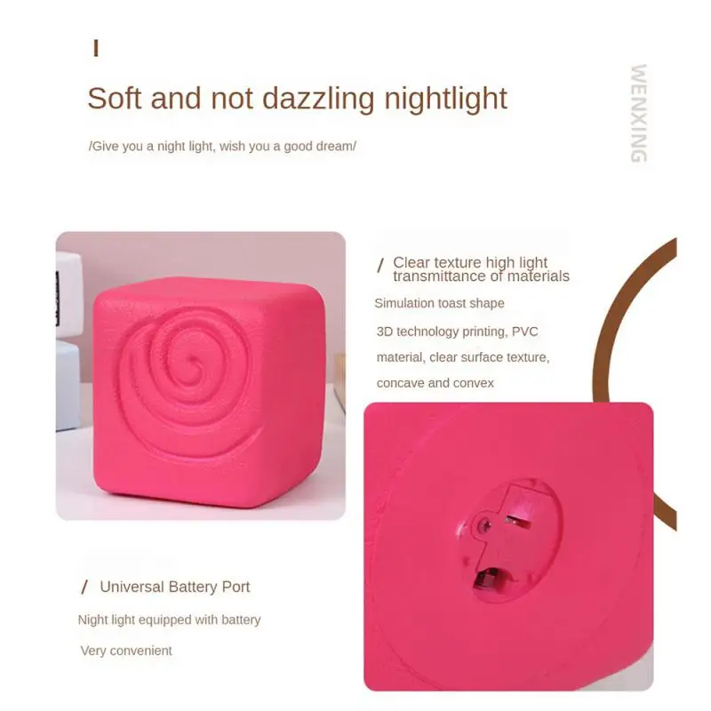 

Suitable For Various Scenes Night Lights Adjustable With Usb Interface Multifunctional Night Light Cute Design And Soft Colors