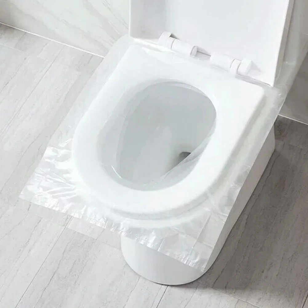 

50pcs Disposable Toilet Seat Cover Safety Toilet Paper Pad for Travel Camping Effective Isolation Seat For Bacterial Control