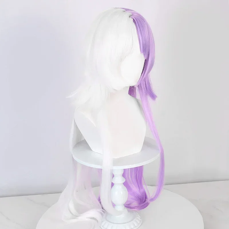 Аниме Bungou Stray Dogs Косплей 100 см Длинный Sigma Парик Фиолетовый Белый Парики