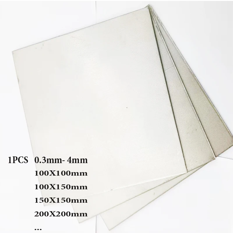 1pcs GR2 Ti Sheet Plate 0.3mm- 4mm Titanium Titan Alloy Sheet100X100/100X150/150X150/200X200 |
