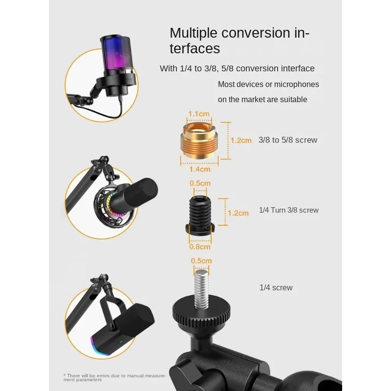 Подставка для микрофона настольная консольная низкая универсальная вращающаяся