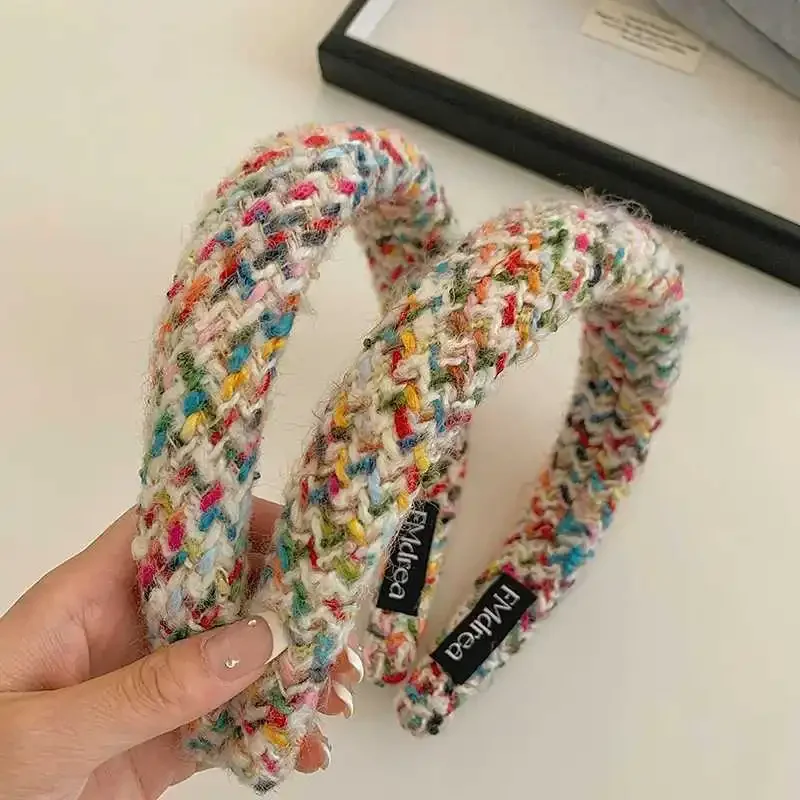Diadema de ala ancha punto colorida для niñas y mujeres диадема dulce аксессуары el cabello otoño e invierno