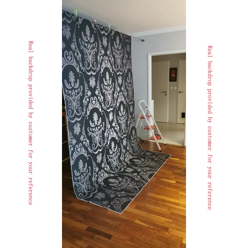 Front Door Christmas Day Decoration Photography Backdrops Happy New Year Fireplace Xmas Family Party Photo Background XH-52