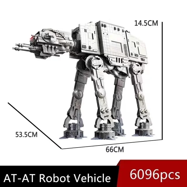 

67110 MOC Minifig Scale AT-AT Building Toys for The Plan All Terrain Armored Walker Model Blocks Bricks Gifts for Kids 6096pcs