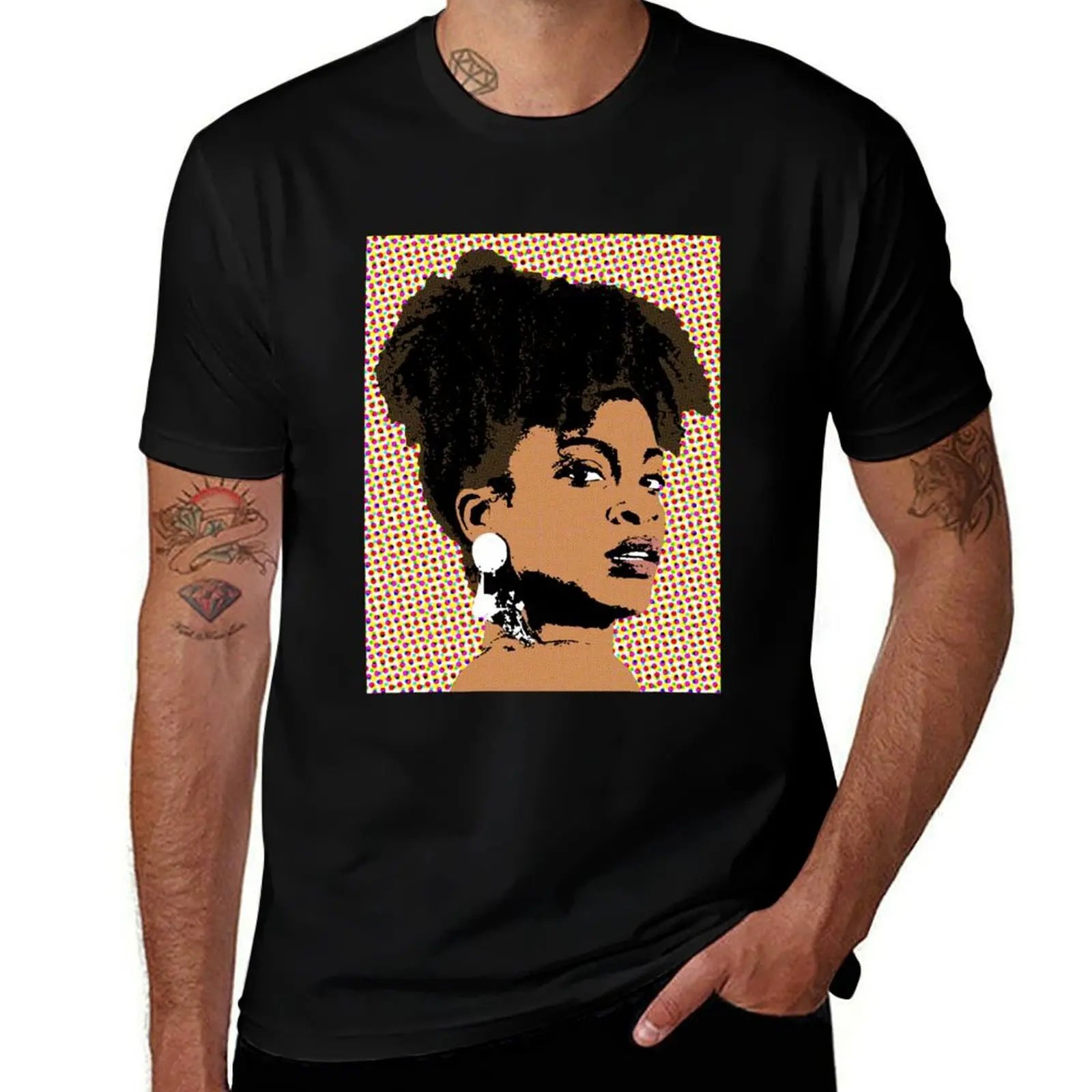 Фото Футболка Ari Lennox в стиле поп-арт, мужская футболка с принтом. №1