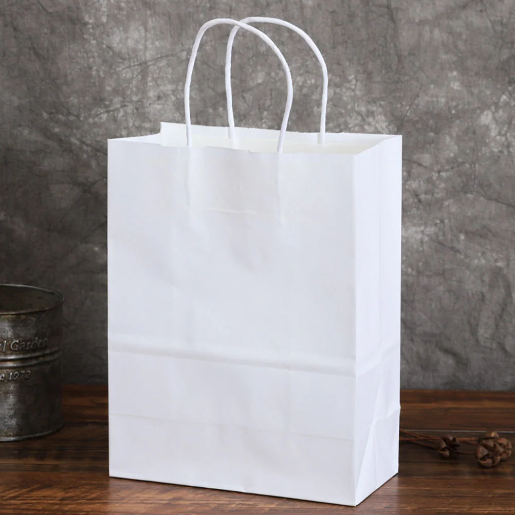 White Gift Paper Party Birthday Favor Retail Treat Wedding Business Goodie Kraft Shopping Easter Craft Free shipping items