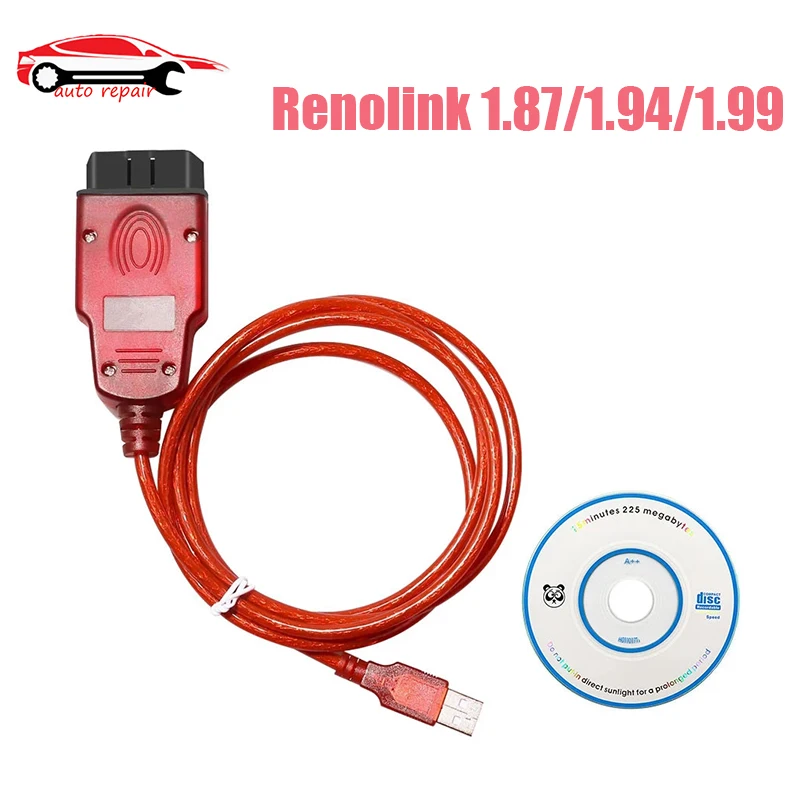

Newest Renolink V1.99/1.87/1.94 For Renault For Dacia ECU Programmer Key Coding Airbag Reset OBD2 Diagnostic Interface Cable