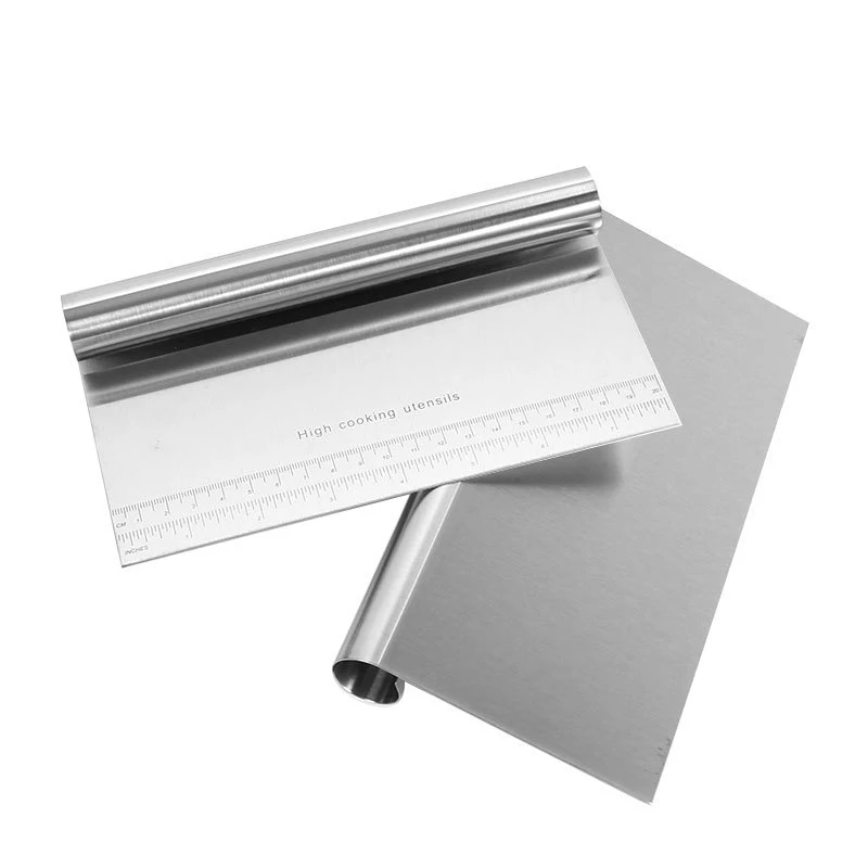 Резак для муки из нержавеющей стали со шкалой резак теста скребок выпечки 15 20 22 см