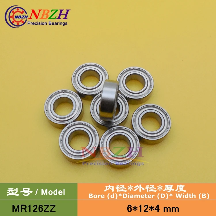 MR126 MR126ZZ MR126RS MR126-2RS SMR126ZZ SMR126-2RS ZZ RS RZ 2RZ радиальные шарикоподшипники 6x12x4 мм Высокое