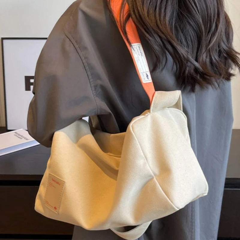 Новая женская Холщовая Сумка через плечо новая модная Большая вместительная