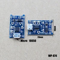 1pcs micro usb 5v 1a 18650 tp4056 lithium battery charger module charging board with protection dual functions 1a li ion wp 874