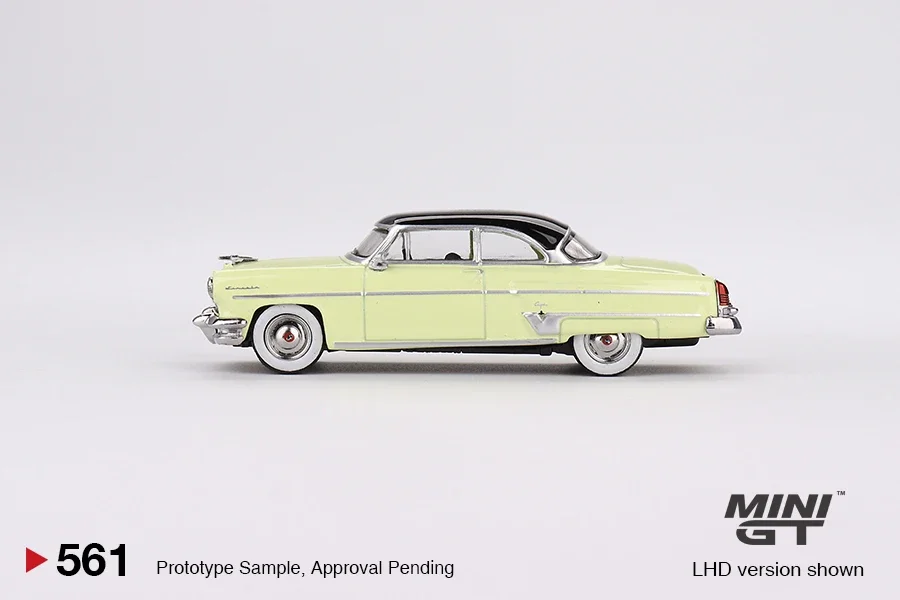 MGT 1:64Lincoln Капри 1954 Роскошная желтая модель литая автомобиля детские игрушки