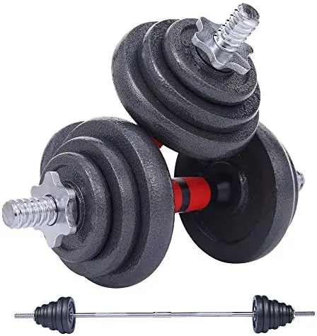 

Weight Set, Dumbbell Set, Weights Adjustable 22/33/44/66/105 Lbs Home Gym 2 in 1, Anti-Slip Handle, All-Purpose, Office, Fitness