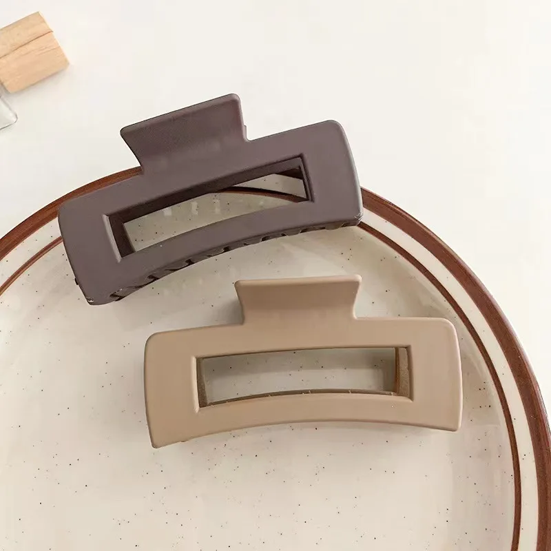 

Dopamine Hair Clip Square frosted Grab Clip Women's 10.5cm acrylic Shark clip back head clip Clip Hair clip Headpiece