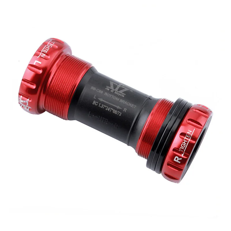 

MUQZI Integrated Hollow Crankset, Threaded BB Central Shaft, 68-73mm, Mountain Road Bike