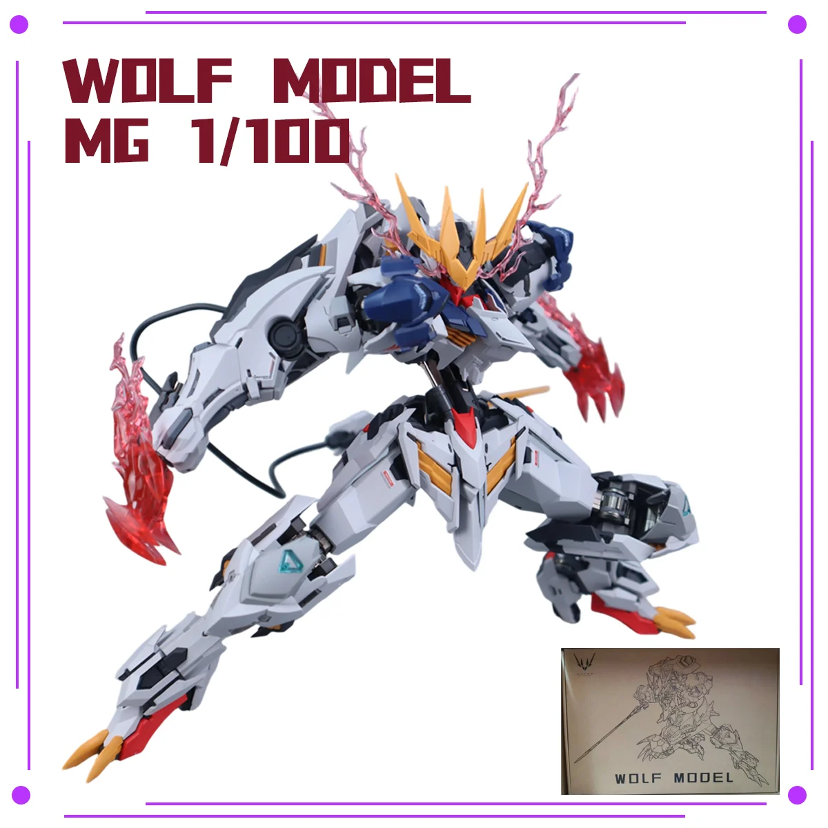 Фото Оригинальный набор для сборки модели-фигурки Wolf King Barbatos Lupus Rex 1/100 из сплава, подарок на день рождения №1