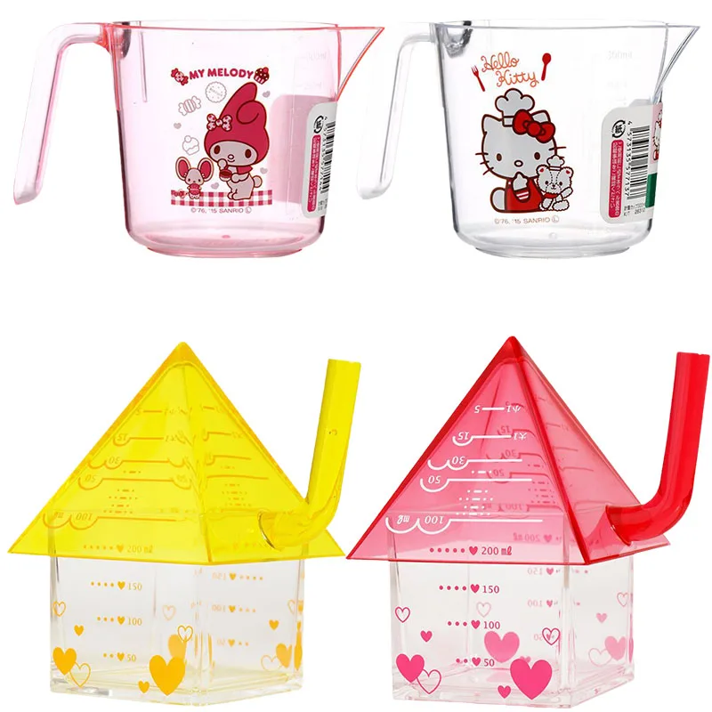 

Аниме-фигурка 300 мл кавайная Sanrios My Melody Kittys мультяшная Милая кухня Выпечка цвет кофе мерная чашка подарок на день рождения