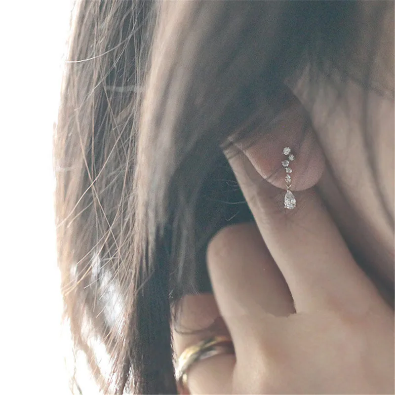 

Женское покрытие из серебра 925 пробы, маленькое украшение из циркония с микро-инкрустацией из золота 14 к, модные аксессуары для вечерние Рин...