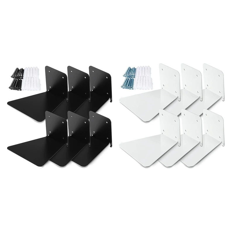 

Invisible Floating Bookshelf Floating Book Organizer Wall-Mounted Perforated Books Holder Suit Dvds