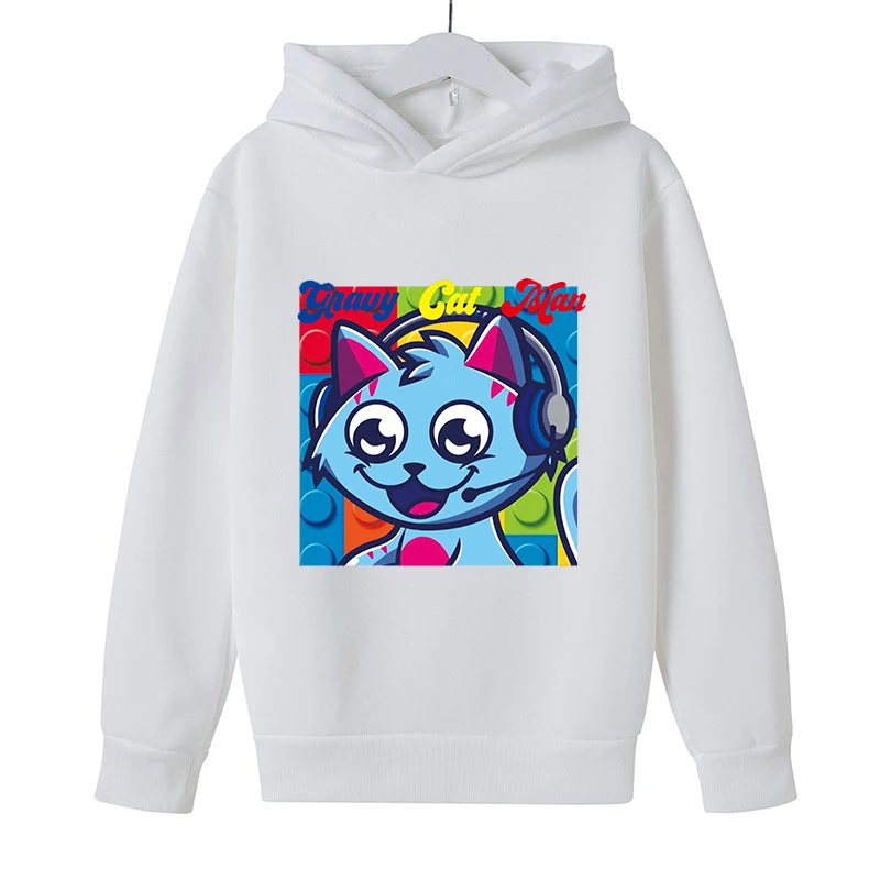 

Hoodie Clothes Sports Tops Spring Long Sleeve Sweatshirts Print Boys and Girls Loose New Kids Sleeve Length(CM) Tops Type Style