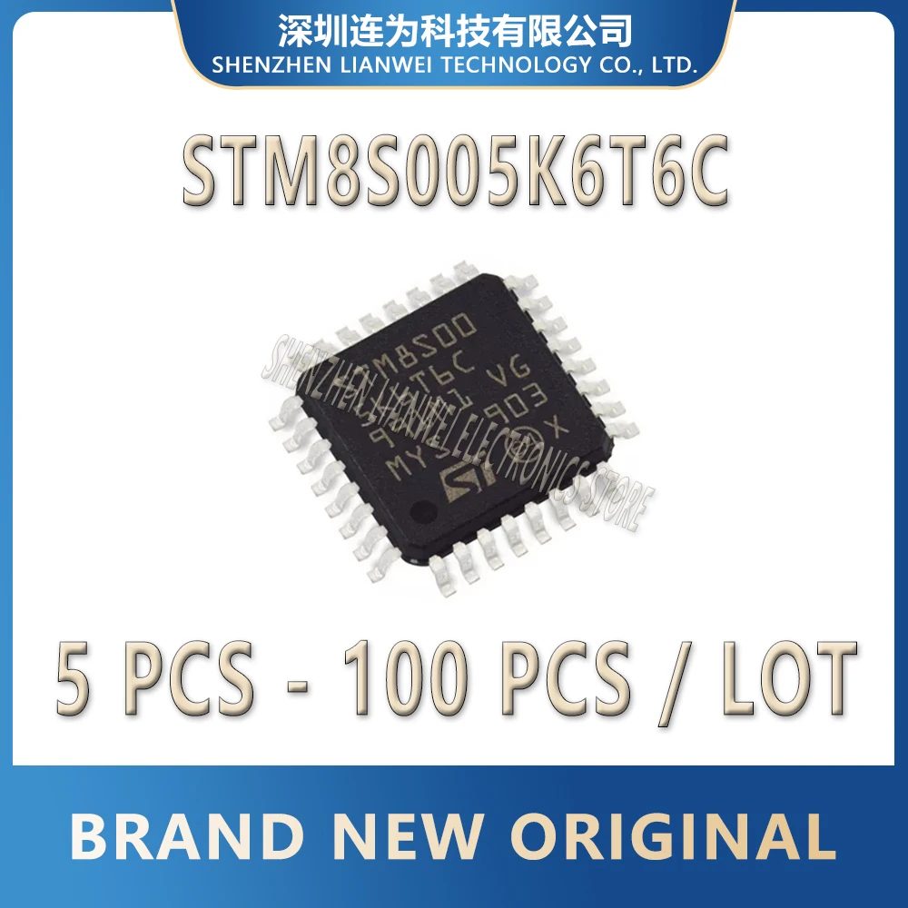 STM8S005K6T6C STM8S005K6T6 STM8S005K6 STM8S005 STM8S STM8 STM IC MCU Chip LQFP-32