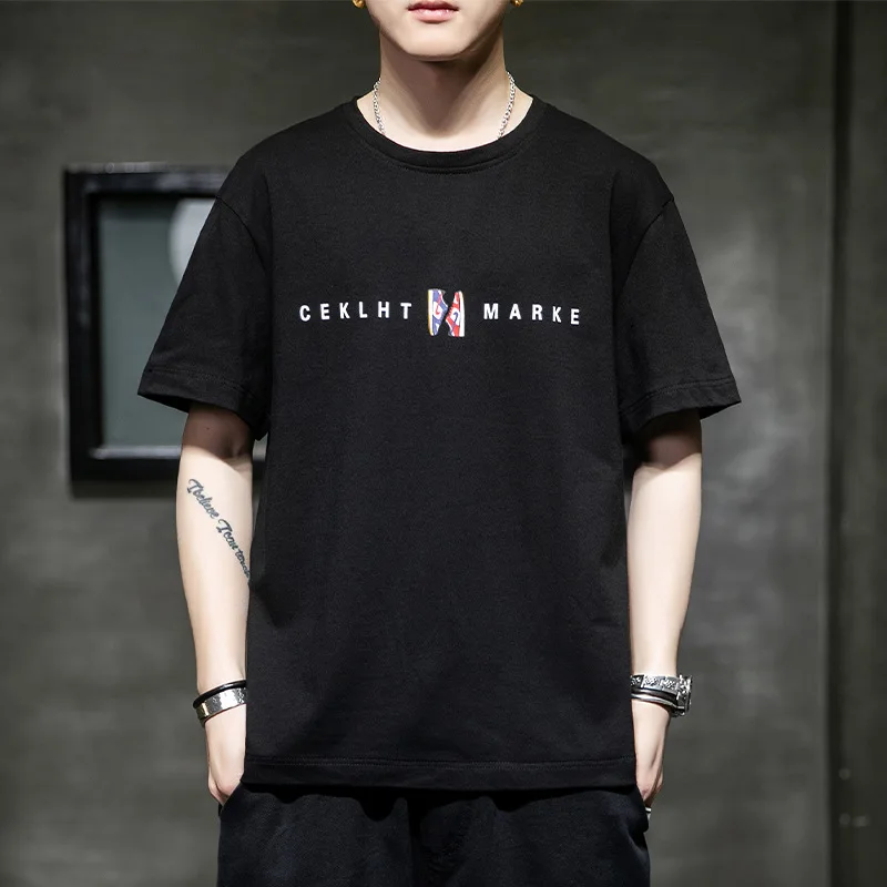 

2023HOT 2021JTFAN summer short-sleeved men's breathable embroidery 100% cotton retro men