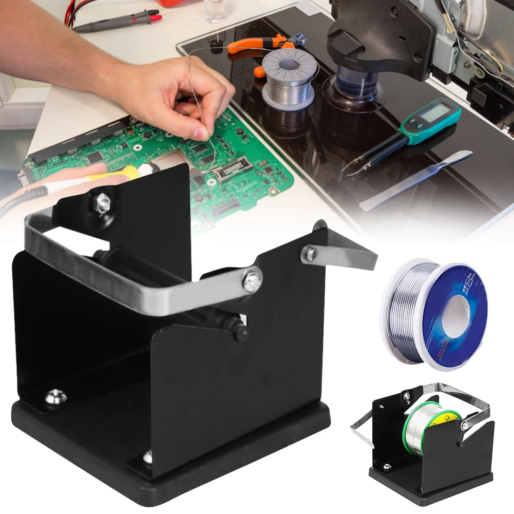 

Подставка для припоя, прочный регулируемый держатель для катушки припоя, Оловянная катушка для управления сварочными инструментами, аксес...