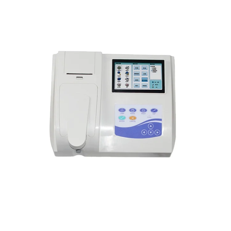 

Real manufacturer Medical Portable Semi-auto clinical blood biochemistry analyzer/blood testing equipment