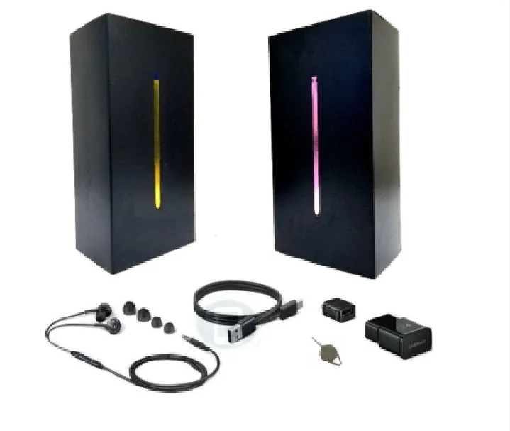 Empty Retail Box for Samsung Galaxy Note9 or Charger Earphone Cable for Note 9 Full  Accessories Packing Box Blue/Purple/Black