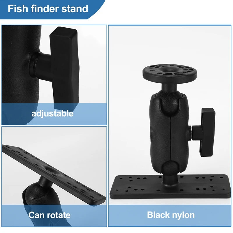 Универсальный поворотный подставка для лодки Marine Kayka Electronic Fish Finder Mount Fishfinder Plate