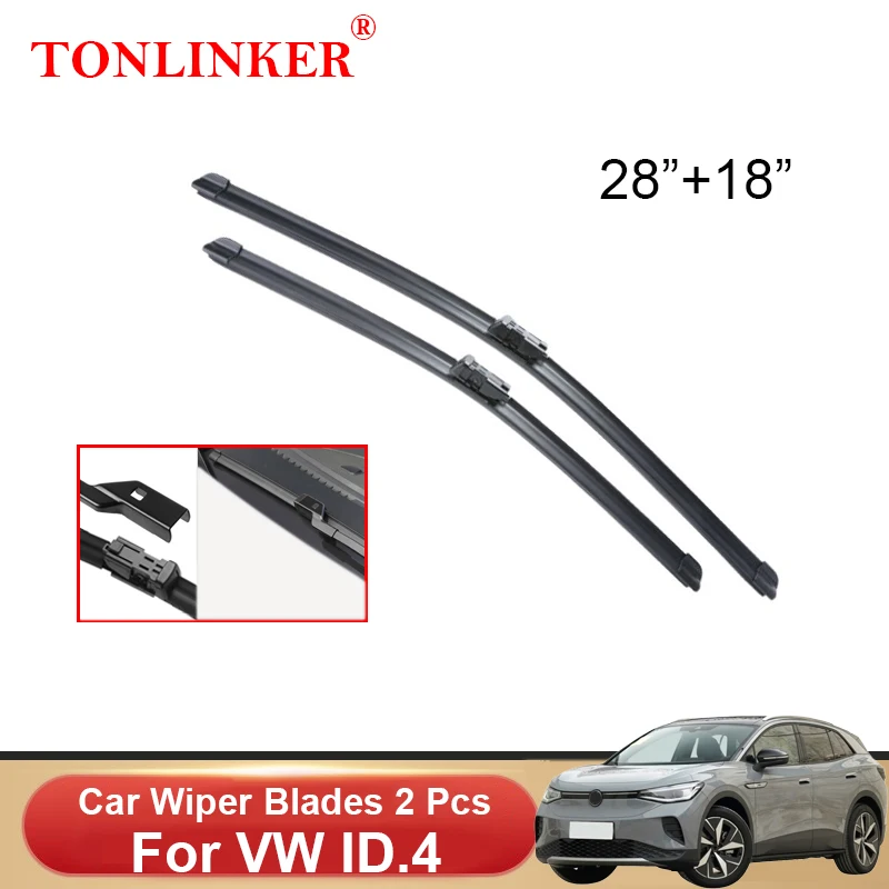

TONLINKER Car Wiper Blades For Volkswagen VW ID.4 ID4 2020 2021 2022 Car Accessories Front Windscreen Wiper Blade Brushes Goods
