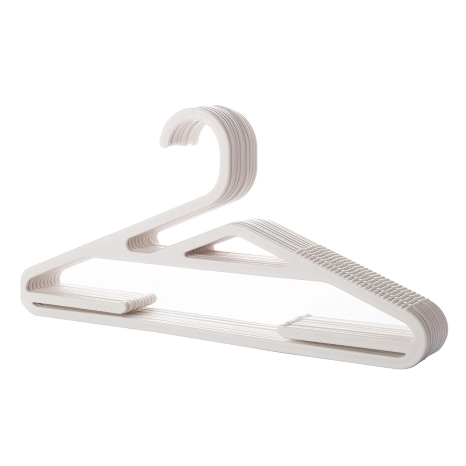 

10pcs Plastic Pants Hanger Non-slip Suit Coat Hanger for Hanging Socks Underwears