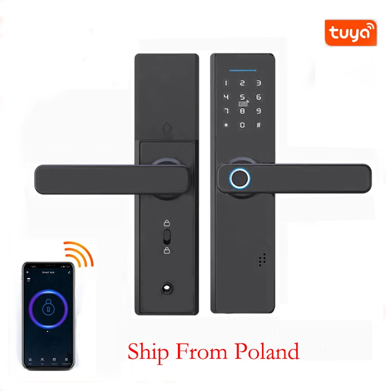 

Fingerprint Lock Tuya APP WiFi Door Lock Smart Digital Door lock Fechadura Smart Lock Security Electronic Password RFID Unlock