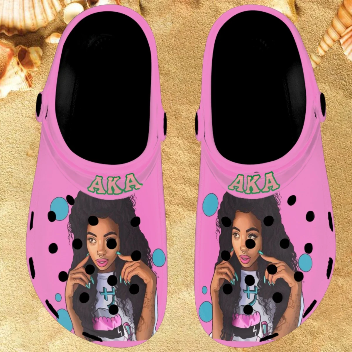 

Шлепанцы Nopersonality женские, дизайнерские тапочки с принтом Alpha Kappa Alpha, креативные сланцы, летние сандалии для взрослых, повседневные