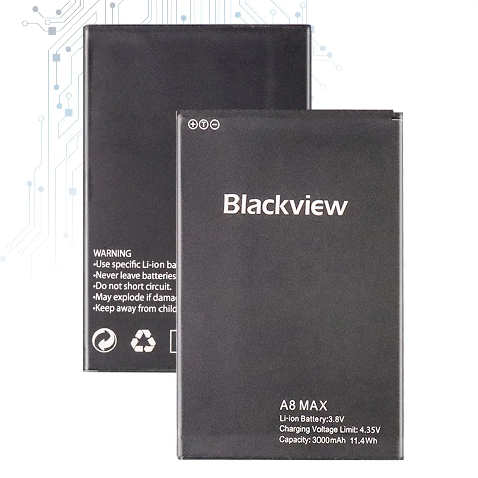 

A 8 MAX Replacement Battery For Blackview A8 Max A8Max 3000mAh