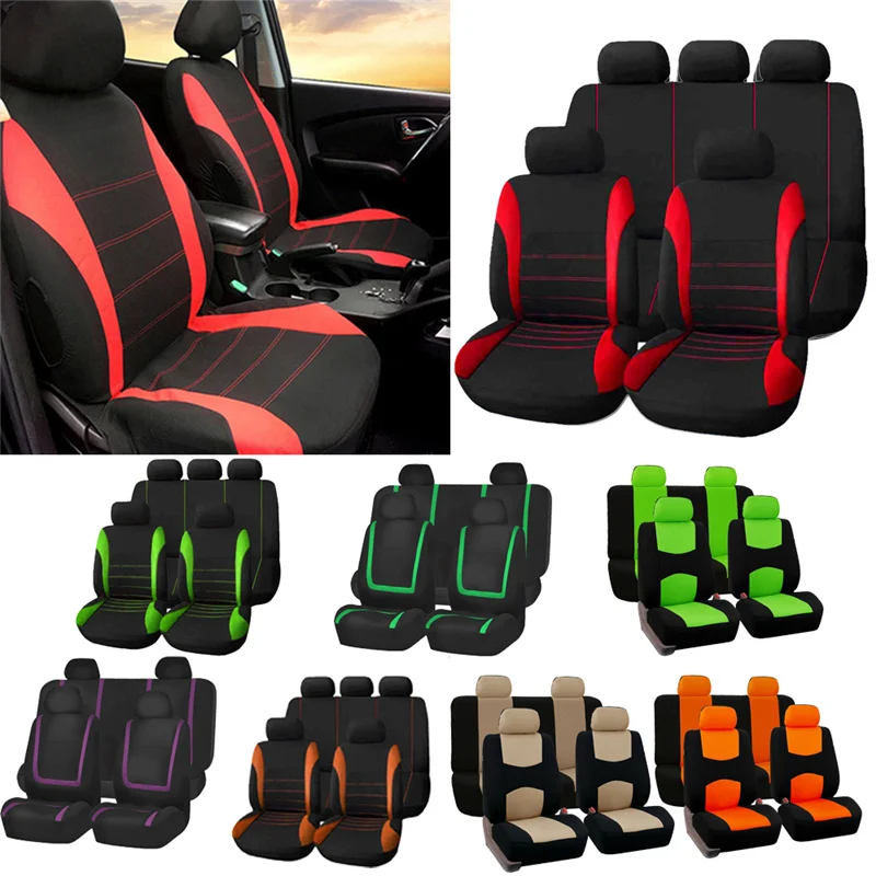 

For Hummer H1 H2 H3 Auto Chair Front Rear Back Cushion Protector 4 Season Accessories Interior Polyester Car Seat Cover 2/5Seats